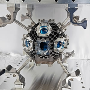 A metal object with blue and black partsAI-generated content may be incorrect.